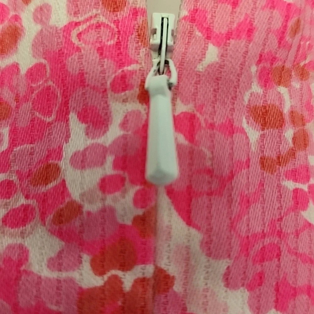 Lilly Pulitzer, Ryder Shift Mini Sleeveless, V-neck Dress in Pink Pout. - Picture 5 of 6